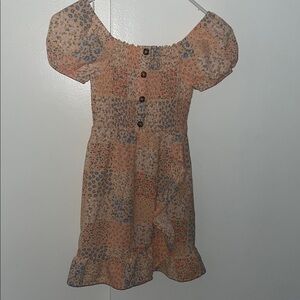 Floral Pink Kids Dress